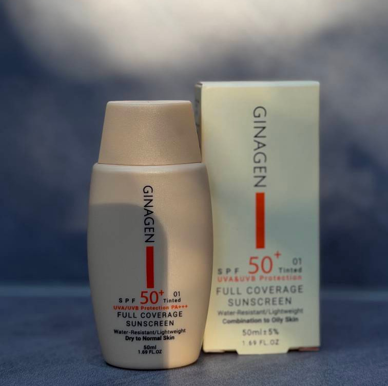 ضدافتاب رنگی SPF50 ژیناژن