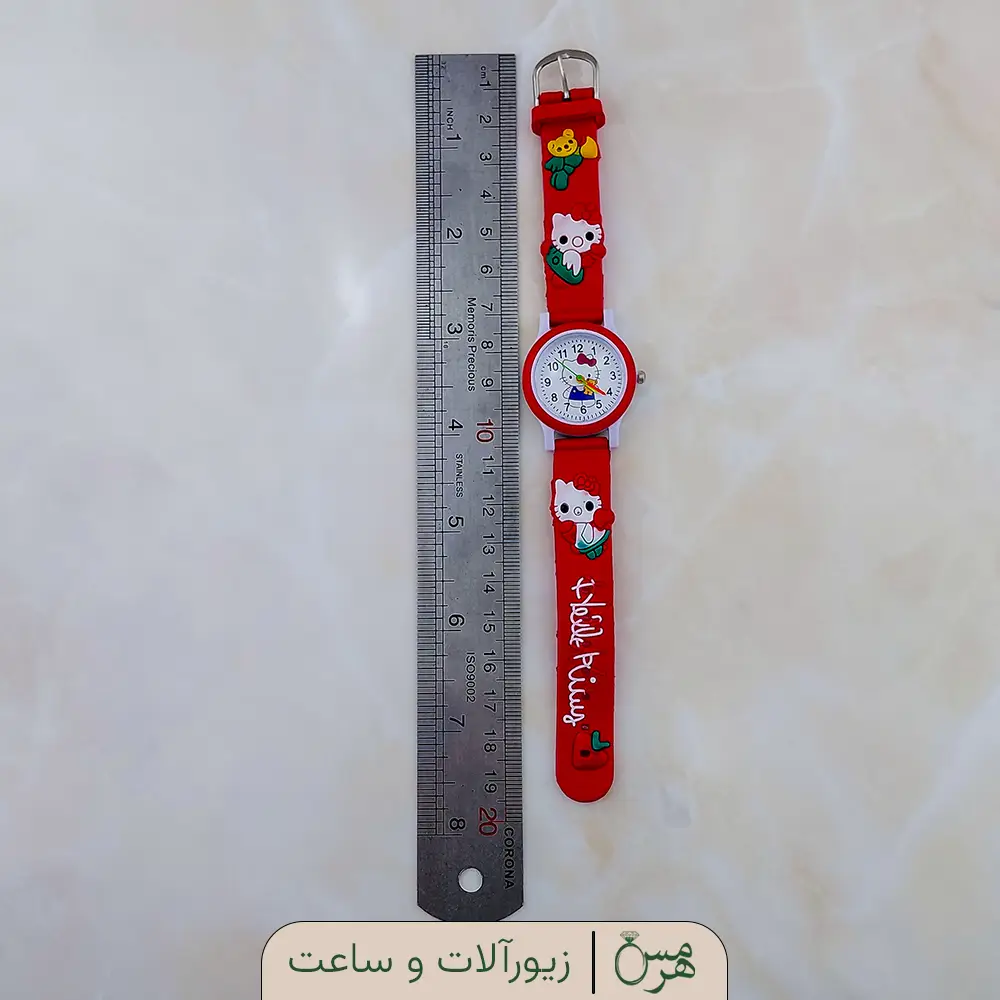 ساعت مچی دخترانه طرح کیتی