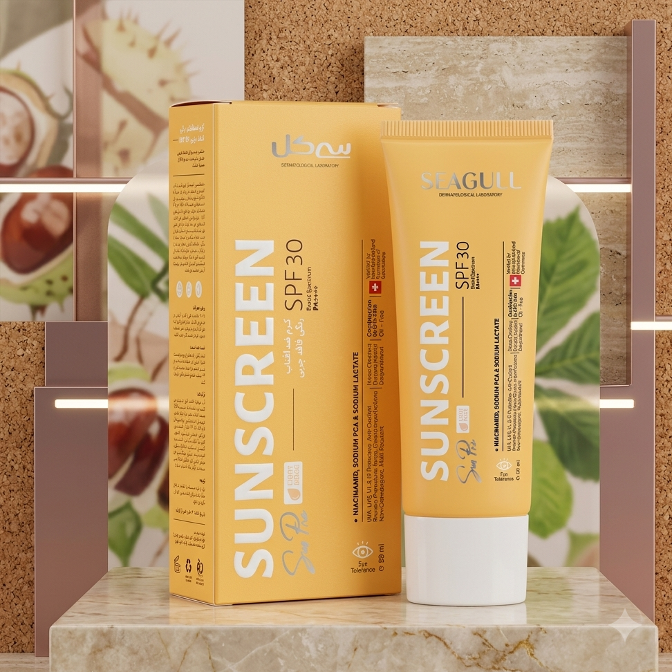 کرم ضد آفتاب رنگی فاقد چربی سی گل با SPF 60 حجم 50 میل