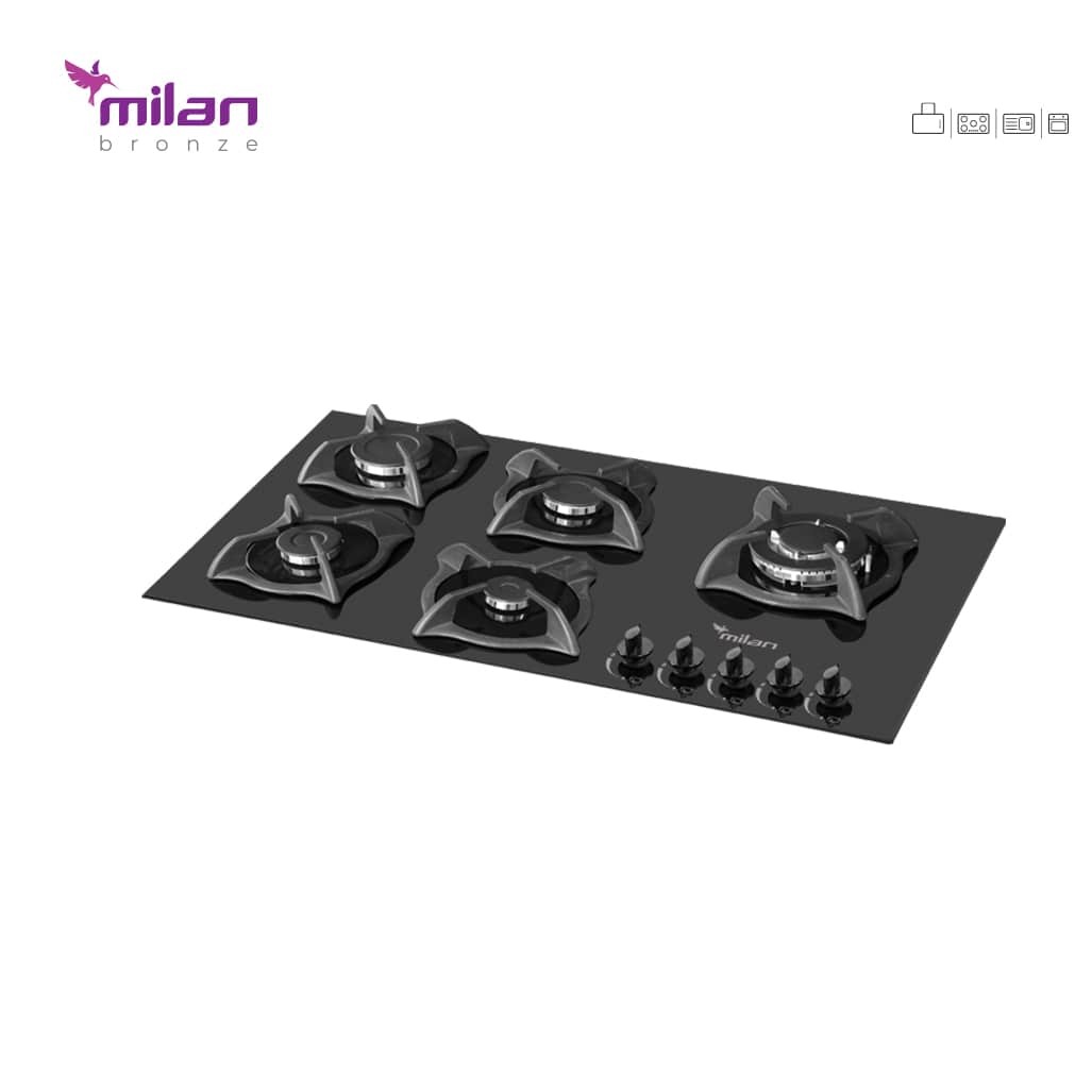 گاز پنج شعله شیشه ای G95 میلان برنز (پس کرایه)