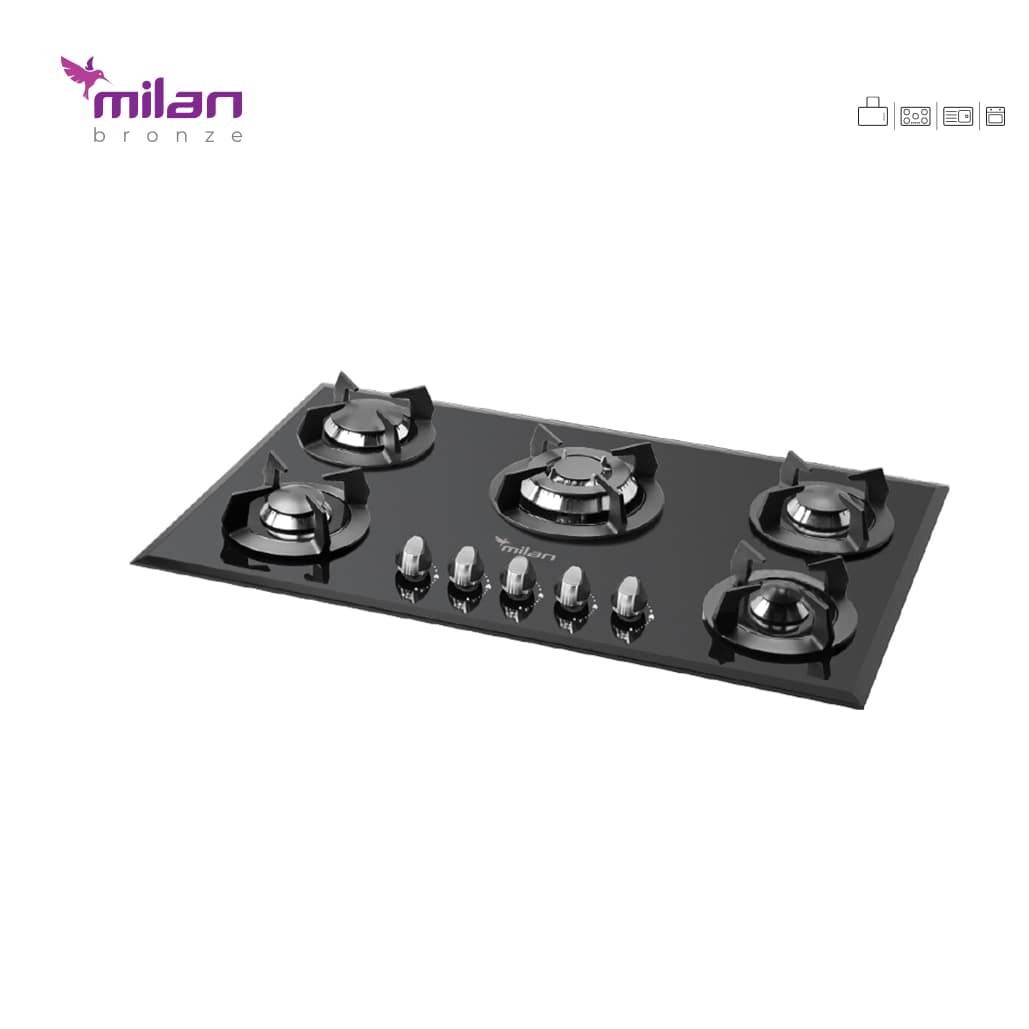 گاز پنج شعله شیشه ای G301 میلان برنز (پس کرایه)