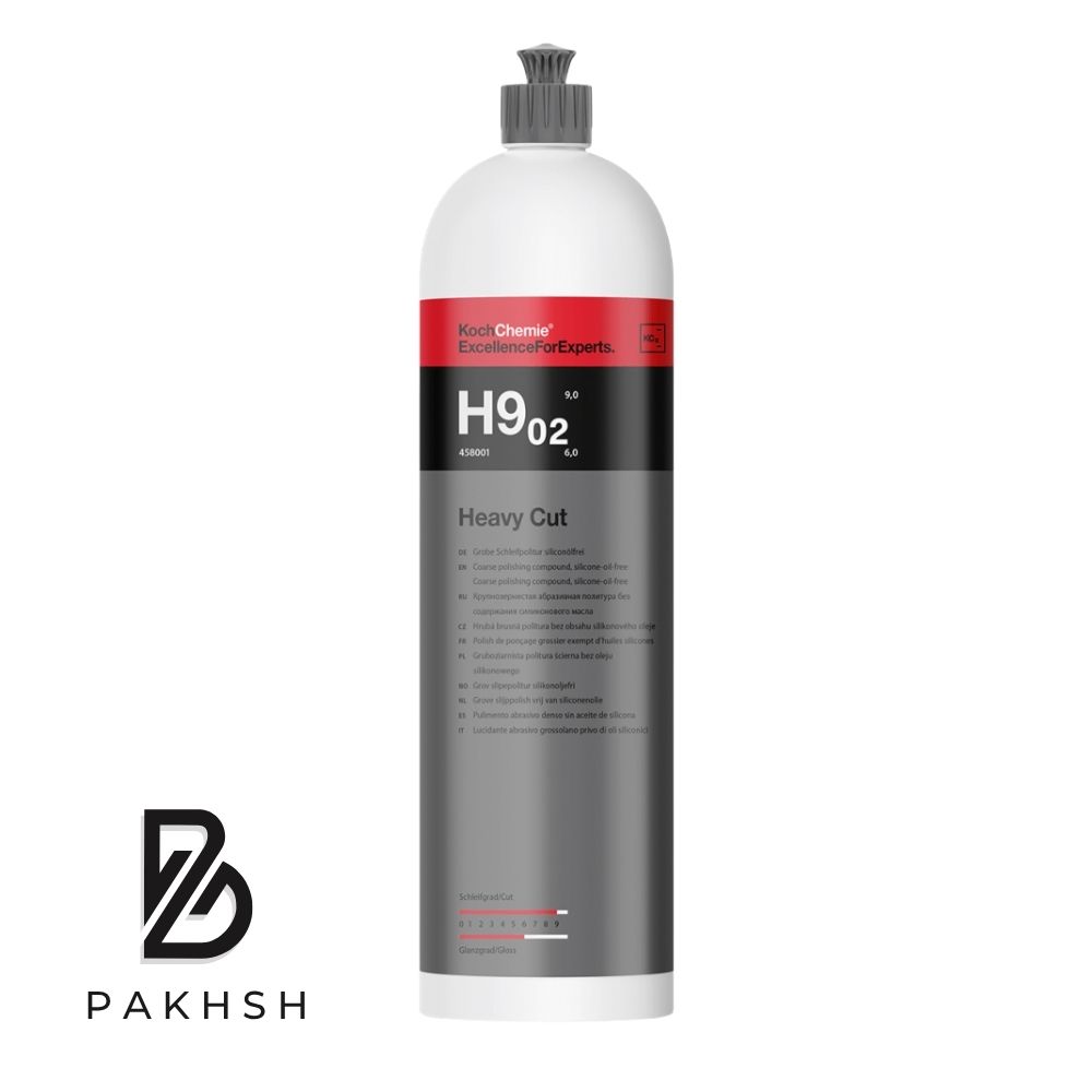 پولیش زبر کوکمی-کخ کیمی 1 لیتری مخصوص بدنه خودرو Koch Chemie H9.02 Heavy Cut