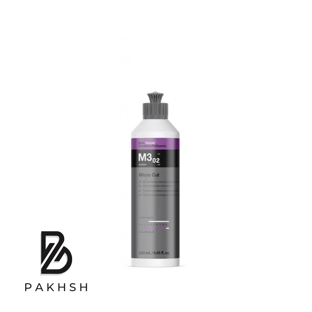 پولیش نرم و آنتی هولوگرام 250 میلی لیتری کوکمی مخصوص بدنه خودرو Koch Chemie M3.02 Micro Cut