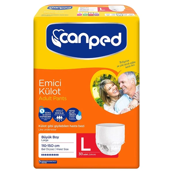 پوشک بزرگسالان جان پد شورتی سایز لارج بسته 30 عددی