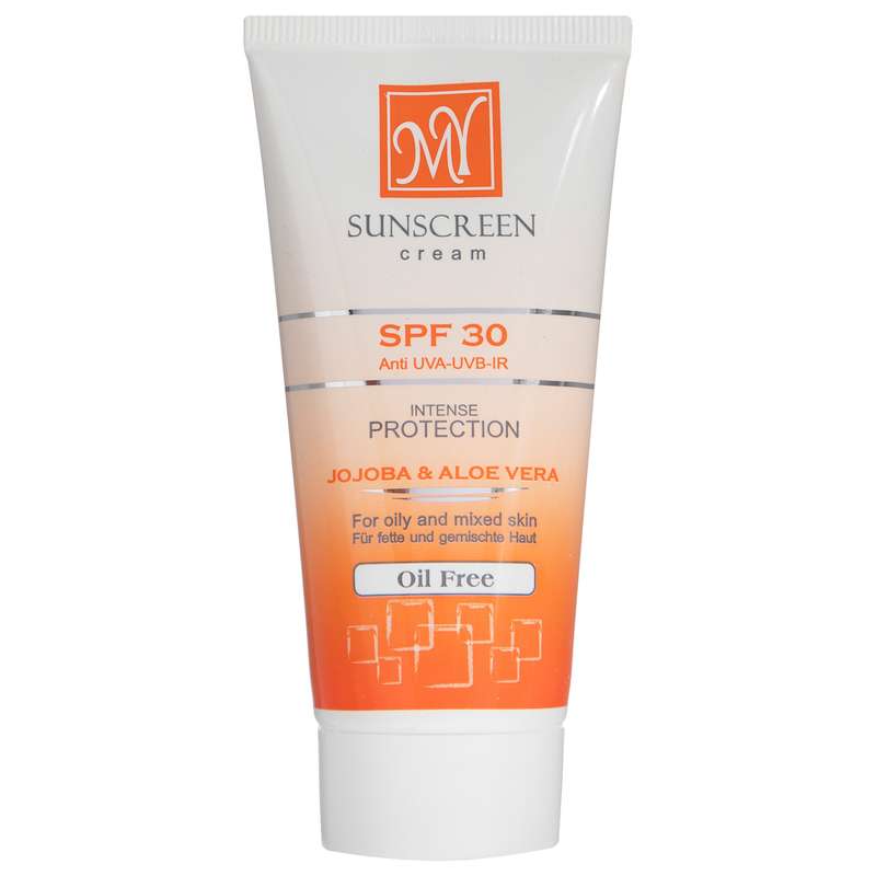 کرم ضد آفتاب بی رنگ مای SPF30 مدل Intense Protection مناسب پوست های مختلط و چرب حجم 50 میلی گرم