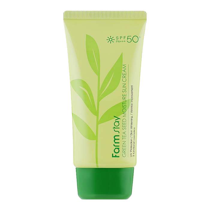 کرم ضد آفتاب بدون رنگ فارم استی SPF 50 مدل چای سبز مناسب پوستهای چرب و مختلط حجم 70 میلیلیتر