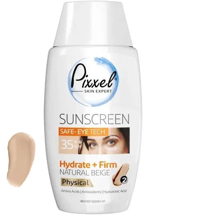 کرم ضد آفتاب رنگی پیکسل SPF 35 مدل physical مناسب انواع پوست حجم 50 میلیلیتر