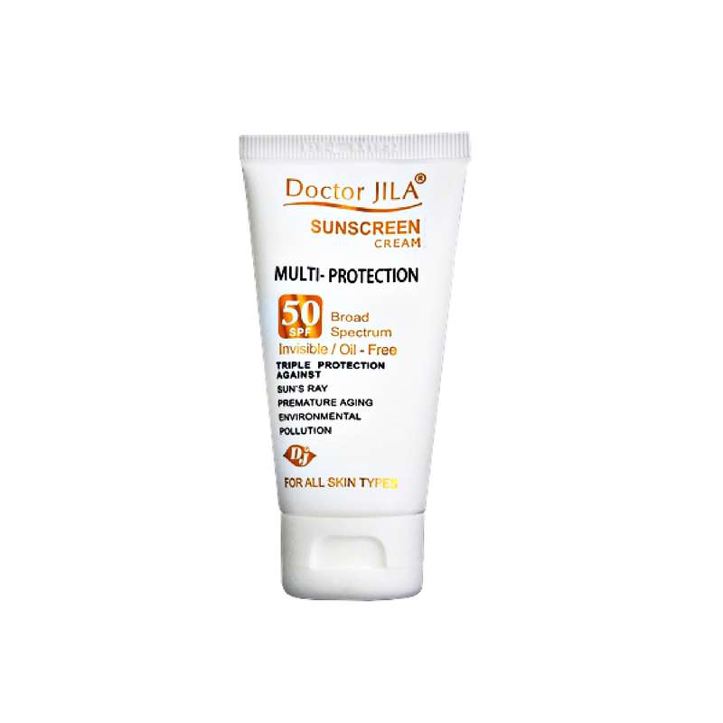 کرم ضد آفتاب دکتر ژیلا سری Multi Protection مدل Invisible حجم 50 میلی لیتر