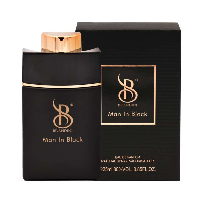 عطر جیبی مردانه برندینی مدل Man in Black حجم 25 میلی لیتر