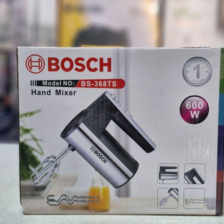 همزن برقی بوش مدل BS368 ظرفیت 800 وات با دکمه توربو bosch