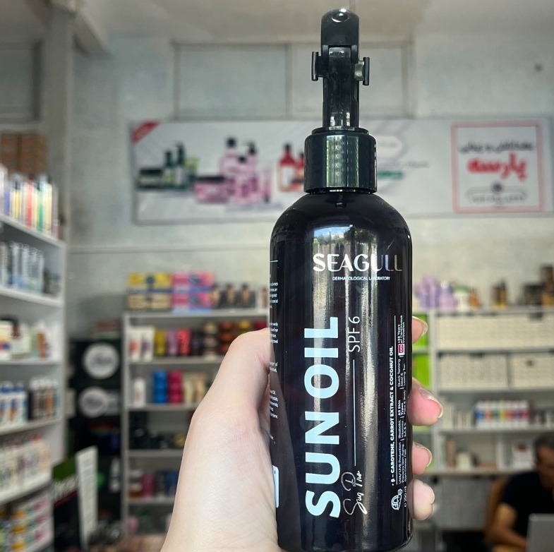 روغن برنزه کننده و ویتامینه SPF6 سی گل