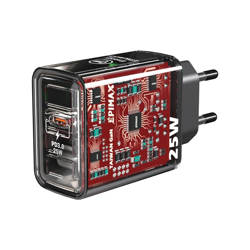 شارژر دیواری دو پورت GaN اپیمکس مدل EA-150 توان 25 وات