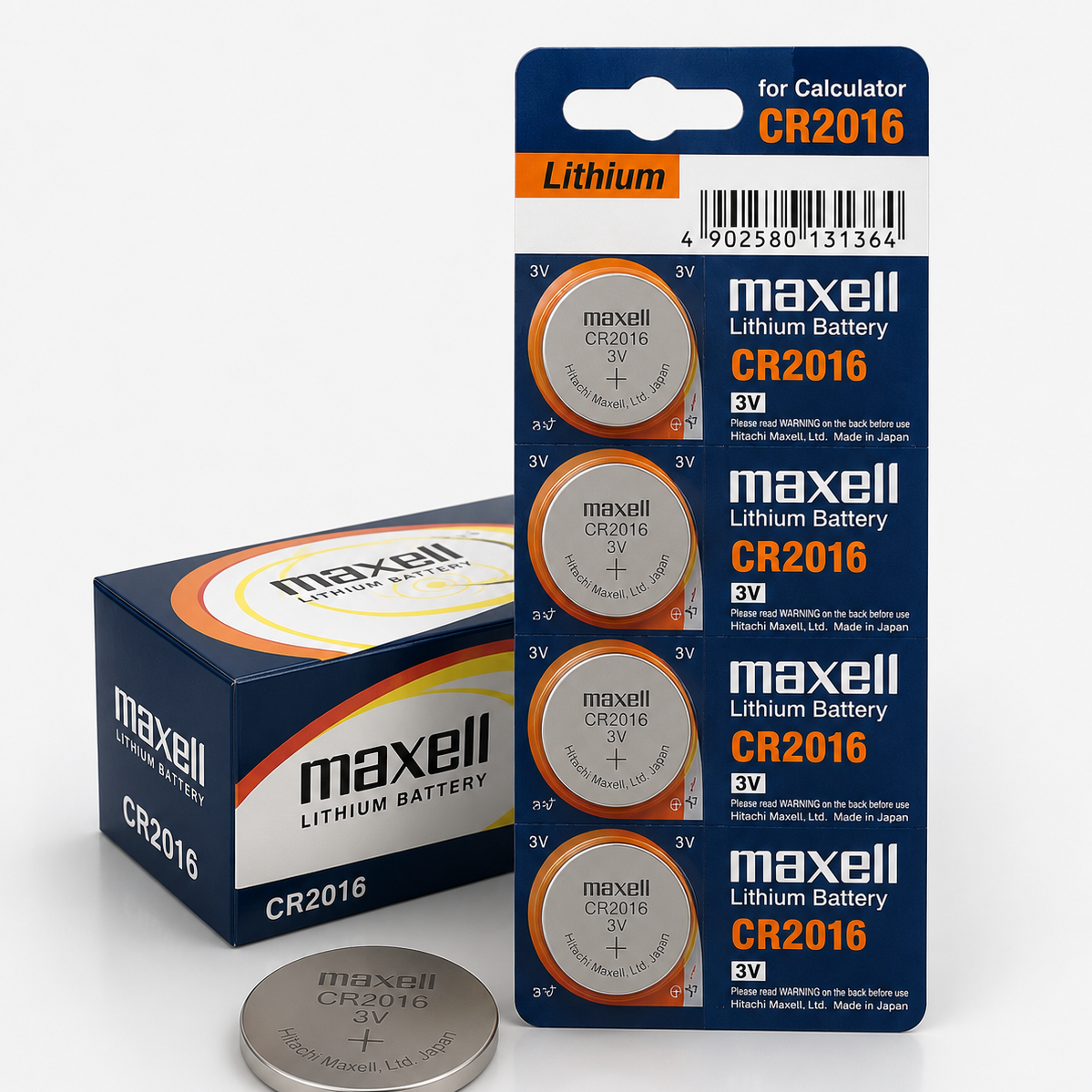 باتری سکه ای مکسلMaxell CR2016 لیتیومی 3 ولت اصل