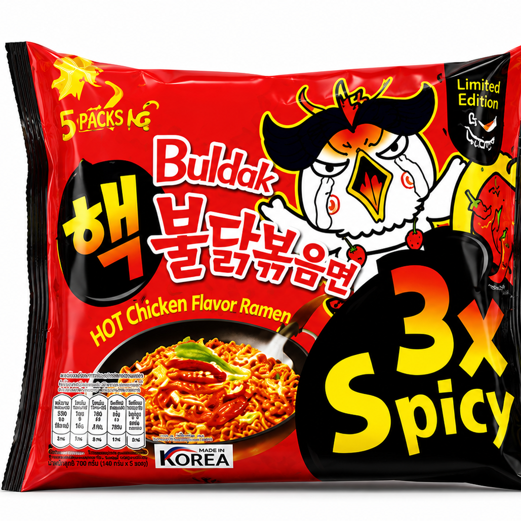 نودل کره ایی3x spicy آتشین