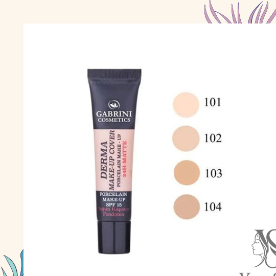 کرم پودر گابرینی Derma Make Up Cover شماره 101 حجم 40 میلیلیتر