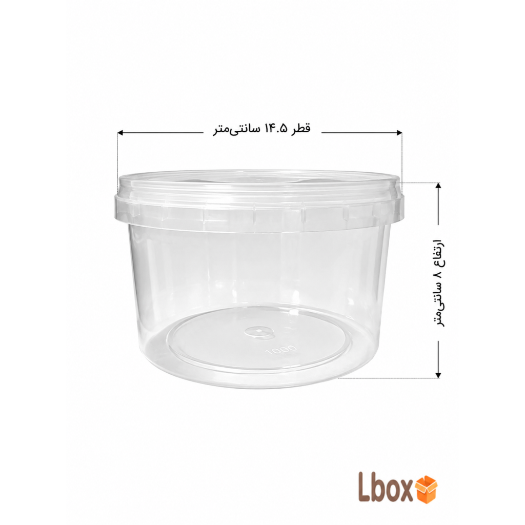 سطل 1000 سی سی ماکروویوی بسته 10 عددی