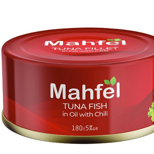 کنسرو ماهی تن با فلفل قرمز در روغن محفل (180 گرم) کد 4470