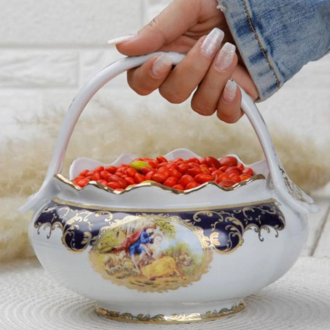 ظرف پذیرایی چینی طرح لیلی مجنون کد 8041 (پس کرایه)