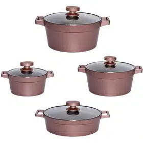 سرویس 8 پارچه رزگلد دیاموند کد un-8505 (پس کرایه)