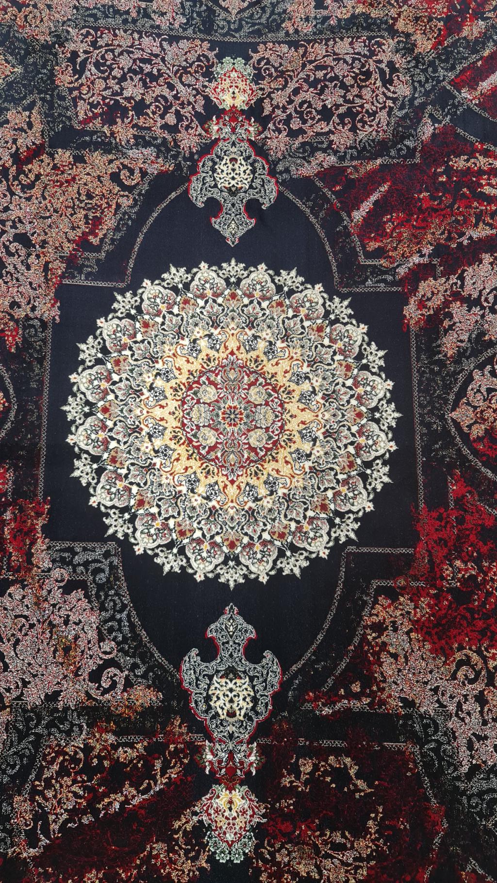 فرش 1200 شانه قاجار لاکی ساده