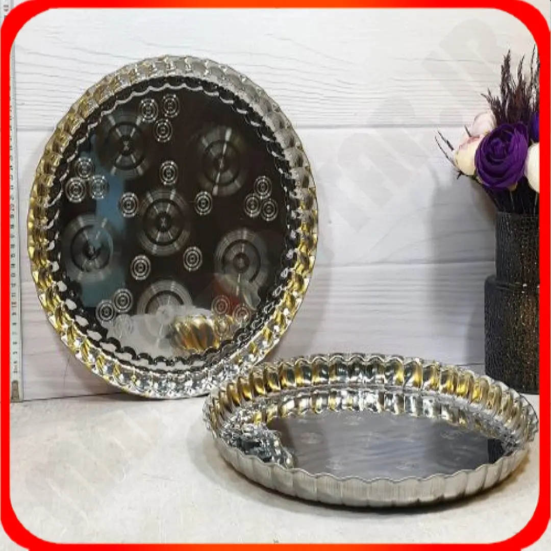 سینی 40 استیل ساده شهرزاد