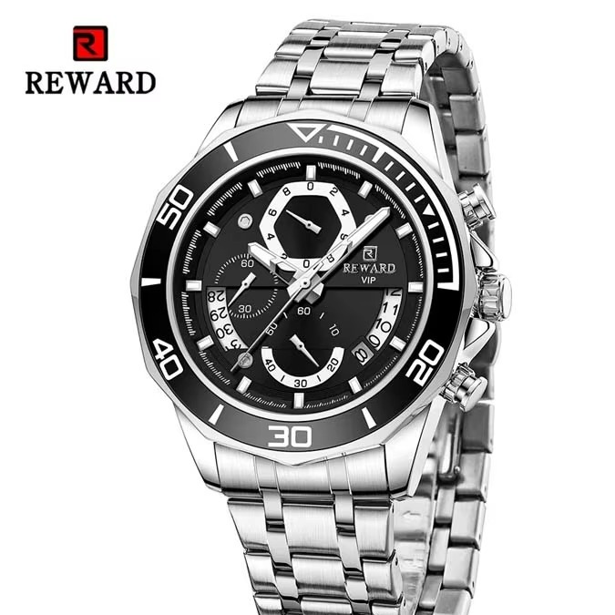 ساعت مچی مردانه ریوارد مدل REWARD 81135 نقره ای مشکی