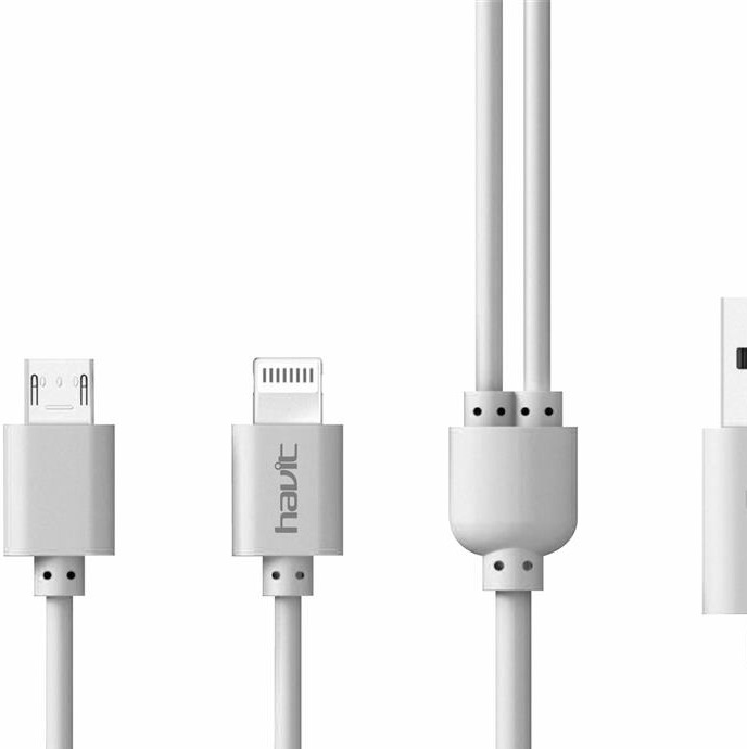 کابل اندروید و لایتنینگ USB هویت CB527