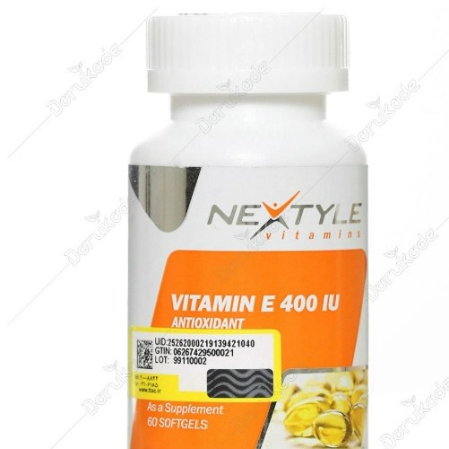 ویتامین E 400 واحد نکستایل بسته 60 عددی