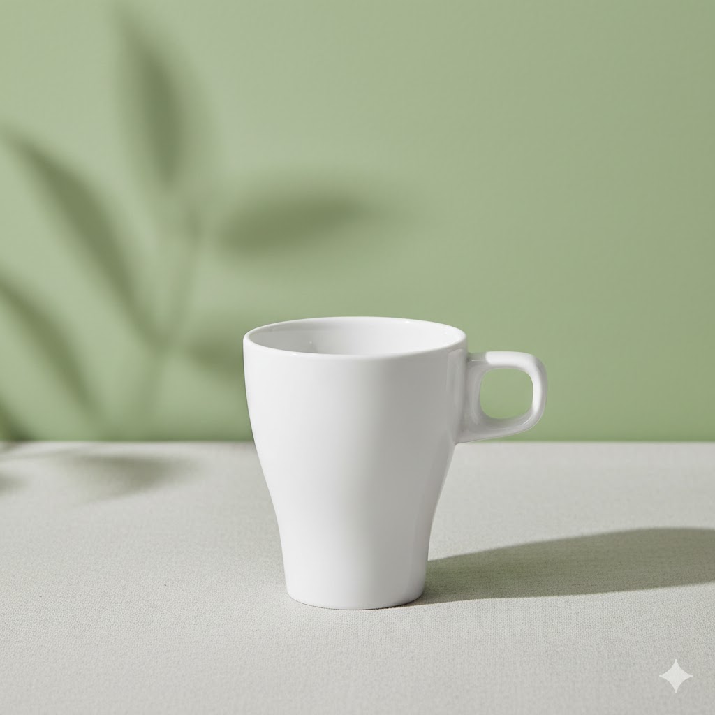 ماگ سرامیکی ایکیا سفید IKEA-FÄRGRIK
