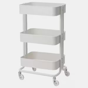 ترولی 3 طبقه سفید ایکیا IKEA-RASKOG