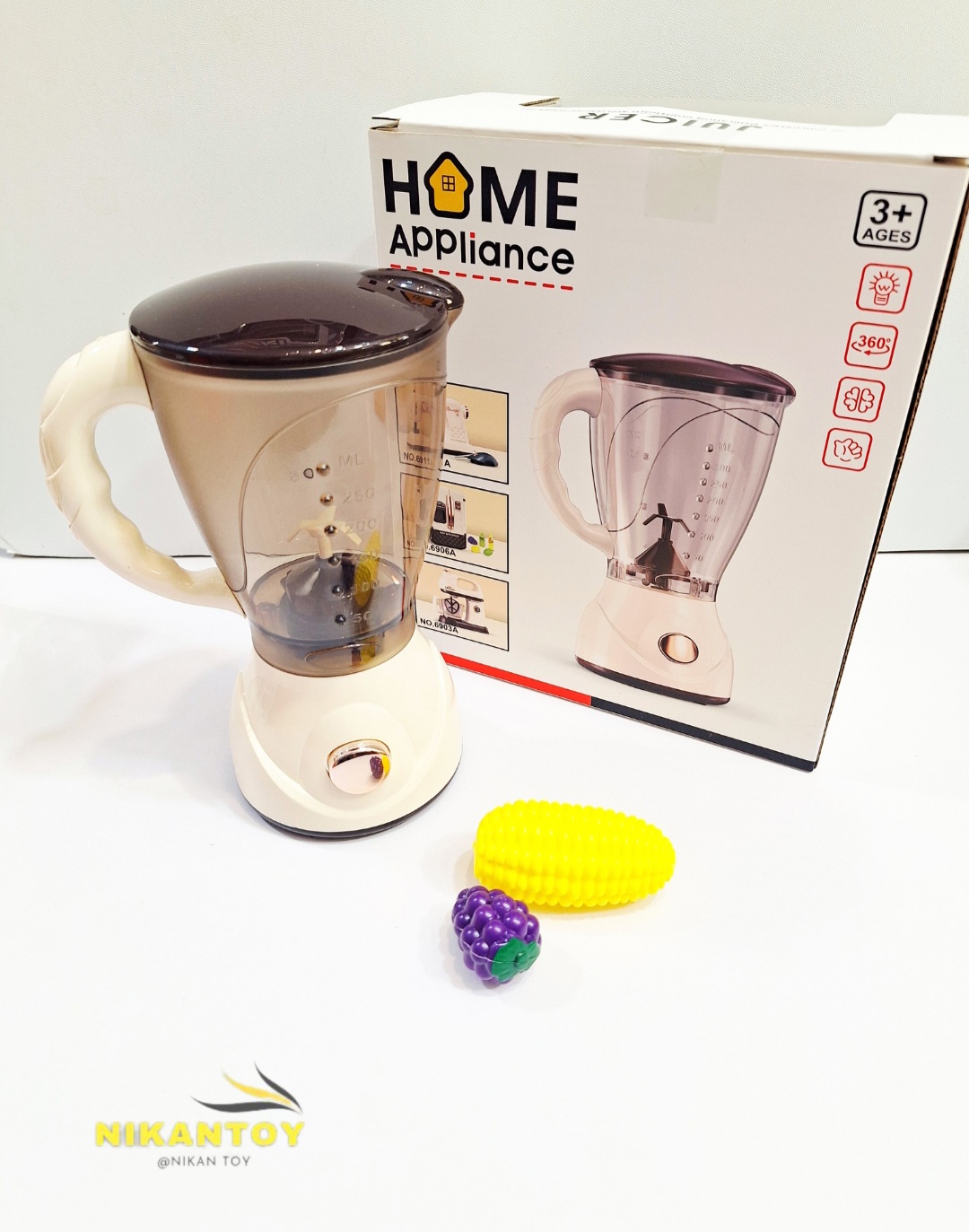 اسباب بازی مخلوط کن آبمیوه گیری چراغدار 6905 AO XIE TOYS