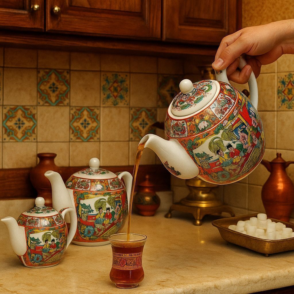 قوری دختر چینی