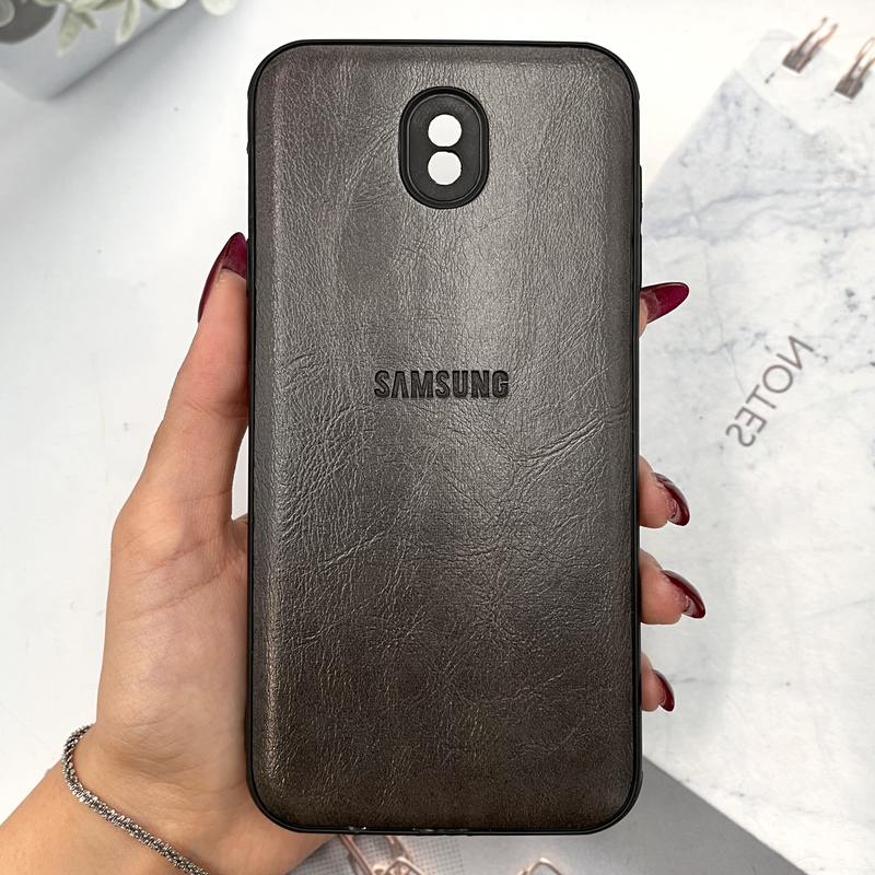 قاب گوشی Galaxy J7 Pro سامسونگ چرم Nobel Plus ایربگ دار خاکستری کد 374221