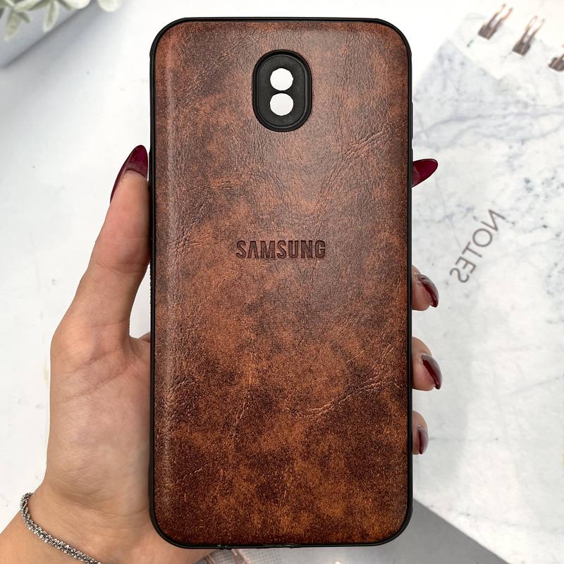قاب گوشی Galaxy J7 Pro سامسونگ چرم Nobel Plus ایربگ دار قهوه ای روشن کد 509425