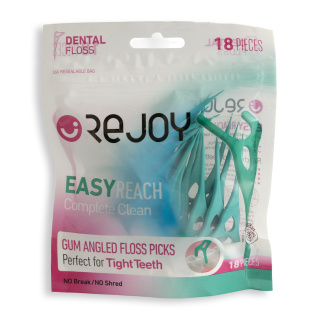نخ دندان کمانی ریجوی مدل Easy Reach بسته 18 عددی Rejoy Easy Reach Dental Floss 18 Pc