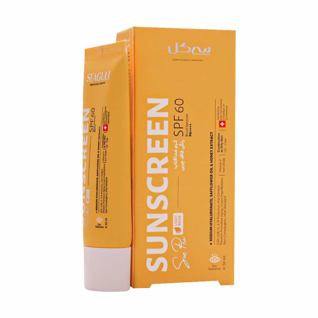 کرم ضد آفتاب سی گل SPF60 فاقد چربی 50 میل