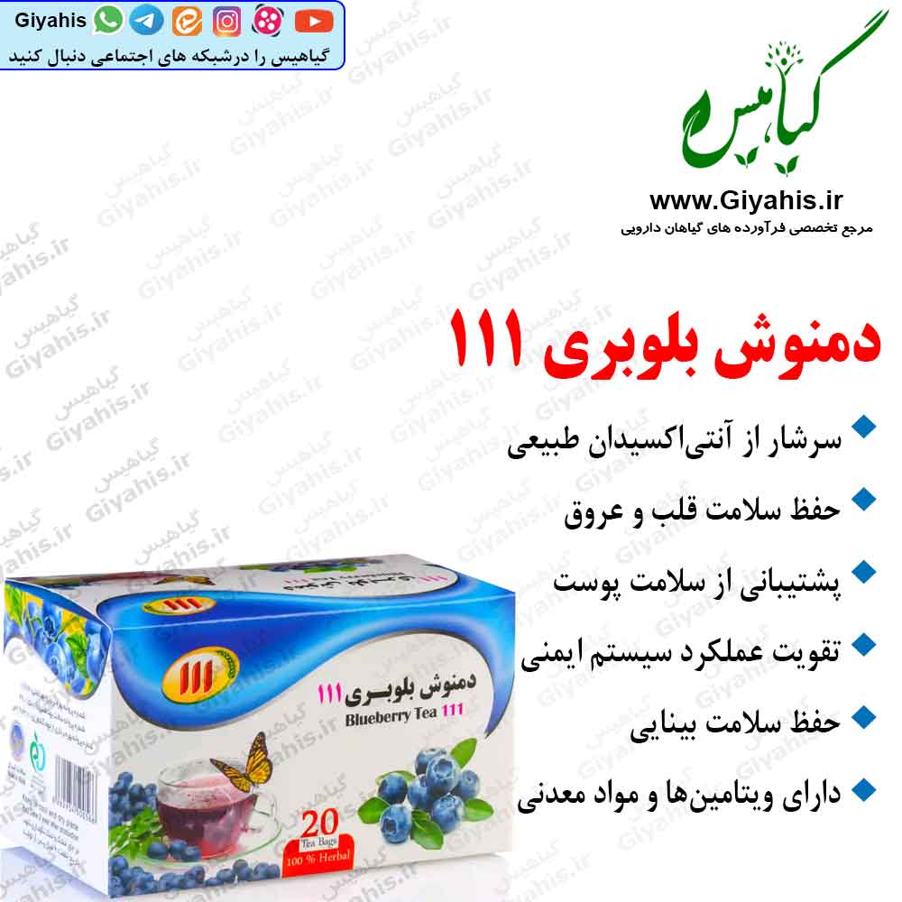 دمنوش بلوبری 111