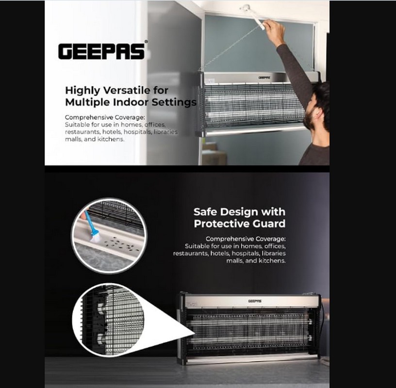 حشره کش برقی جیپاس مدل GBK25604 (2x20W)