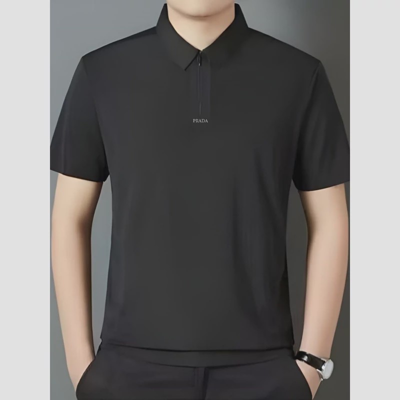تیشرت مردانه خارجی نیم زیپ برند PRADA 19