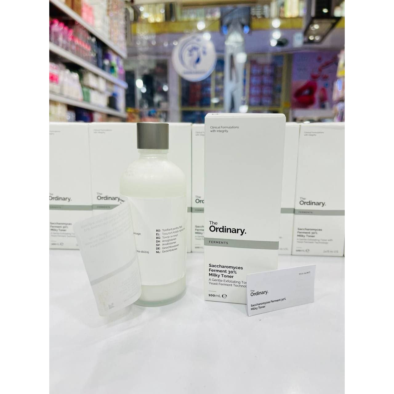 تونر ملایم شیر ساکارومیس ordinary بارکددار اصل 100ml