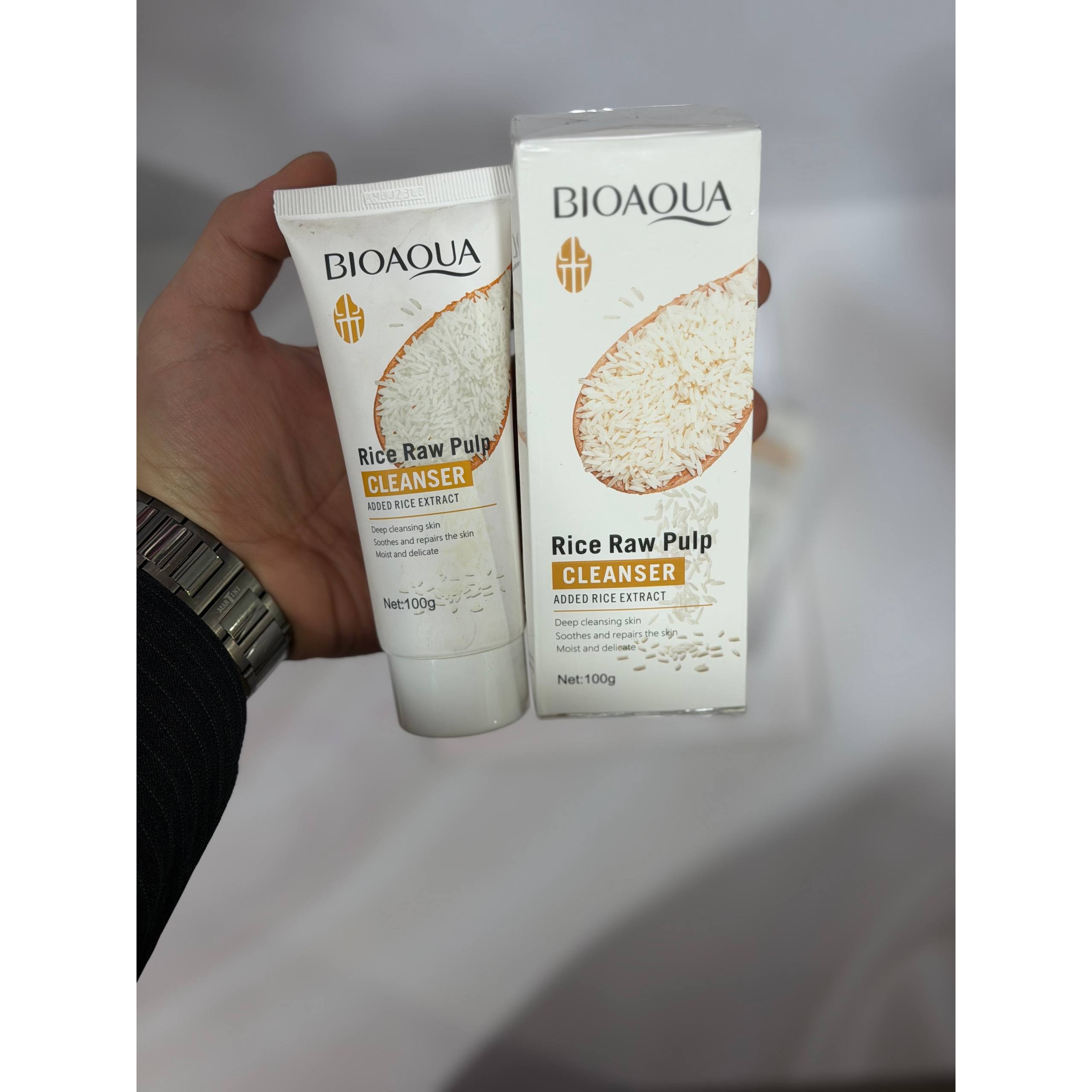 فوم شستشوی صورت عصاره برنج بیوآکوا 100g اصل چین