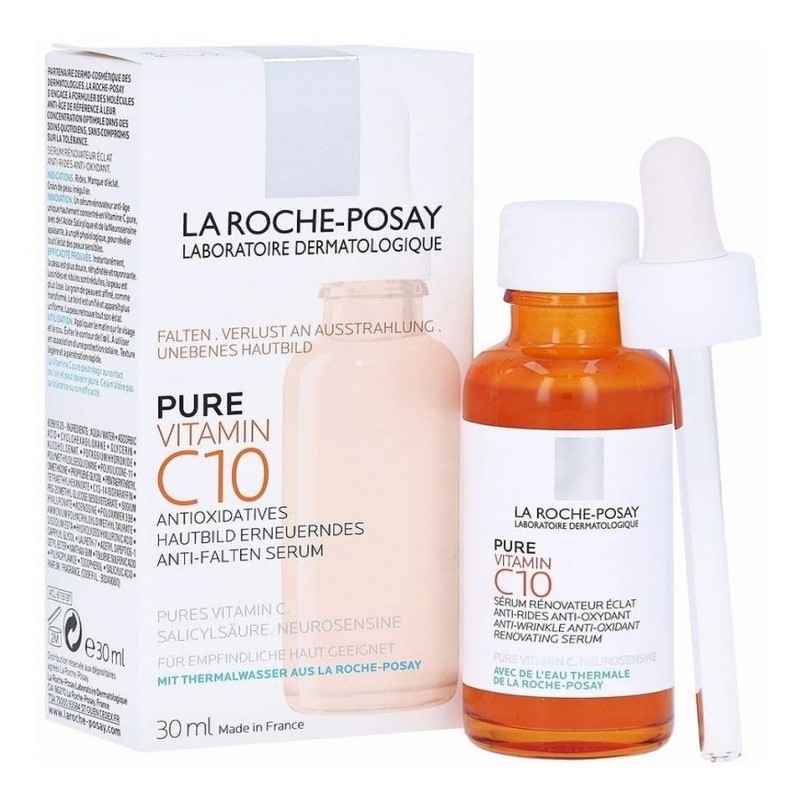 سرم ضد چروک لاروش پوزای مدل ویتامین سی حجم 30ml بارکد اصالت کالا