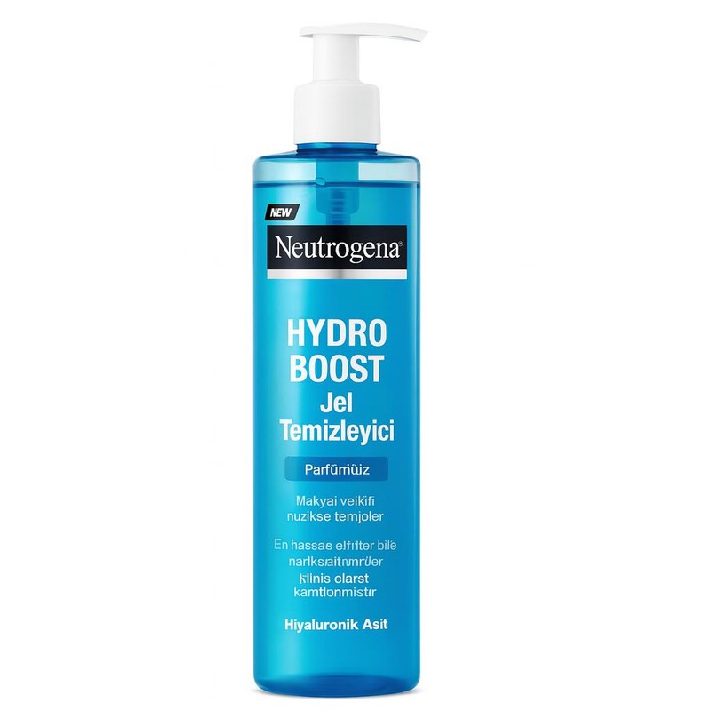 ژل شست وشوی صورت نوتروژینا مدل هیدروبوست مناسب برای پوست خشک حجم 200ml اصل ترکیه