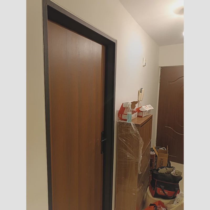 برچسب کابینت طرح چوب کد 6227 قهوه ای برجسته ضخیم