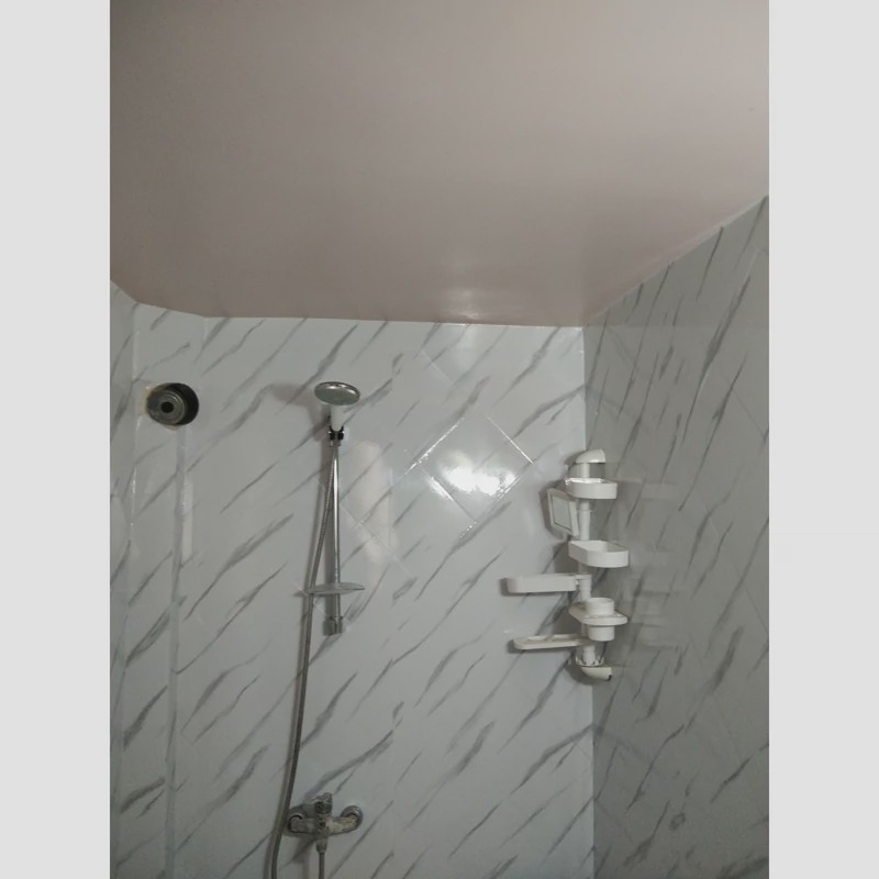 برچسب کابینت طرح سنگ هایگلاس کد 6270 ضخیم سفید رگه طوسی