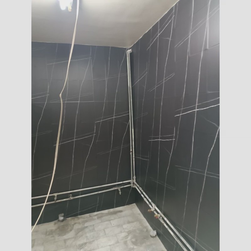 برچسب کابینت طرح سنگ مات کد 8150 طوسی رگه سفید ضخیم