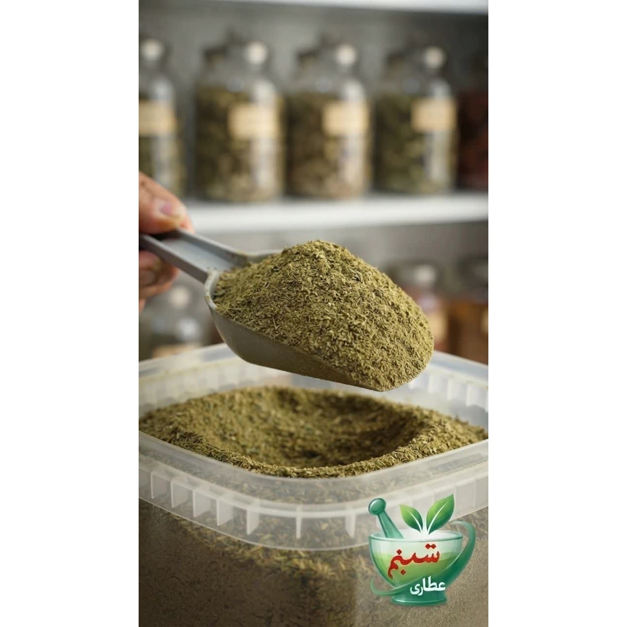 پودر آویشن کوهی معطر و تازه عطاری شبنم مناسب آشپزی و ادویه جات
