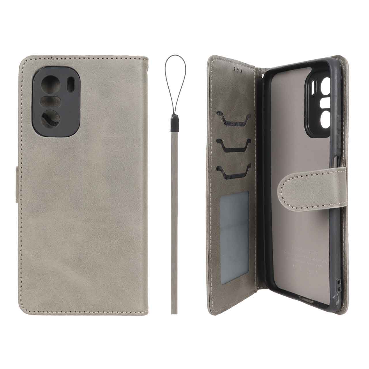 کیف موبایل چرمی جاکارتی مگنتی محافظ لنزدار داخل خز درجه یک شیائومی مدل Xiaomi Poco F3 Redmi Mi 11i Redmi K40