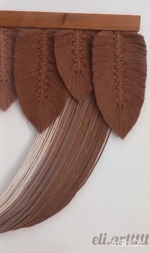 بوم ریس دکوری برگ مکرومه 