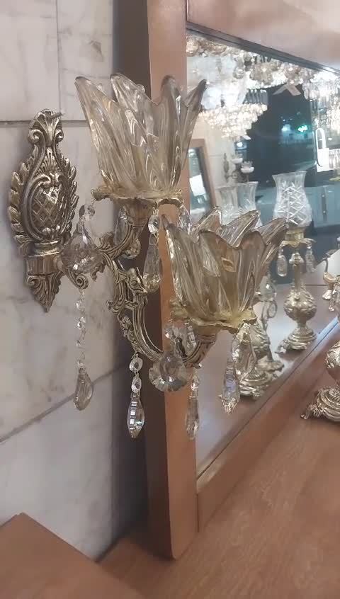 دیوارکوب برنزی(پس کرایه )